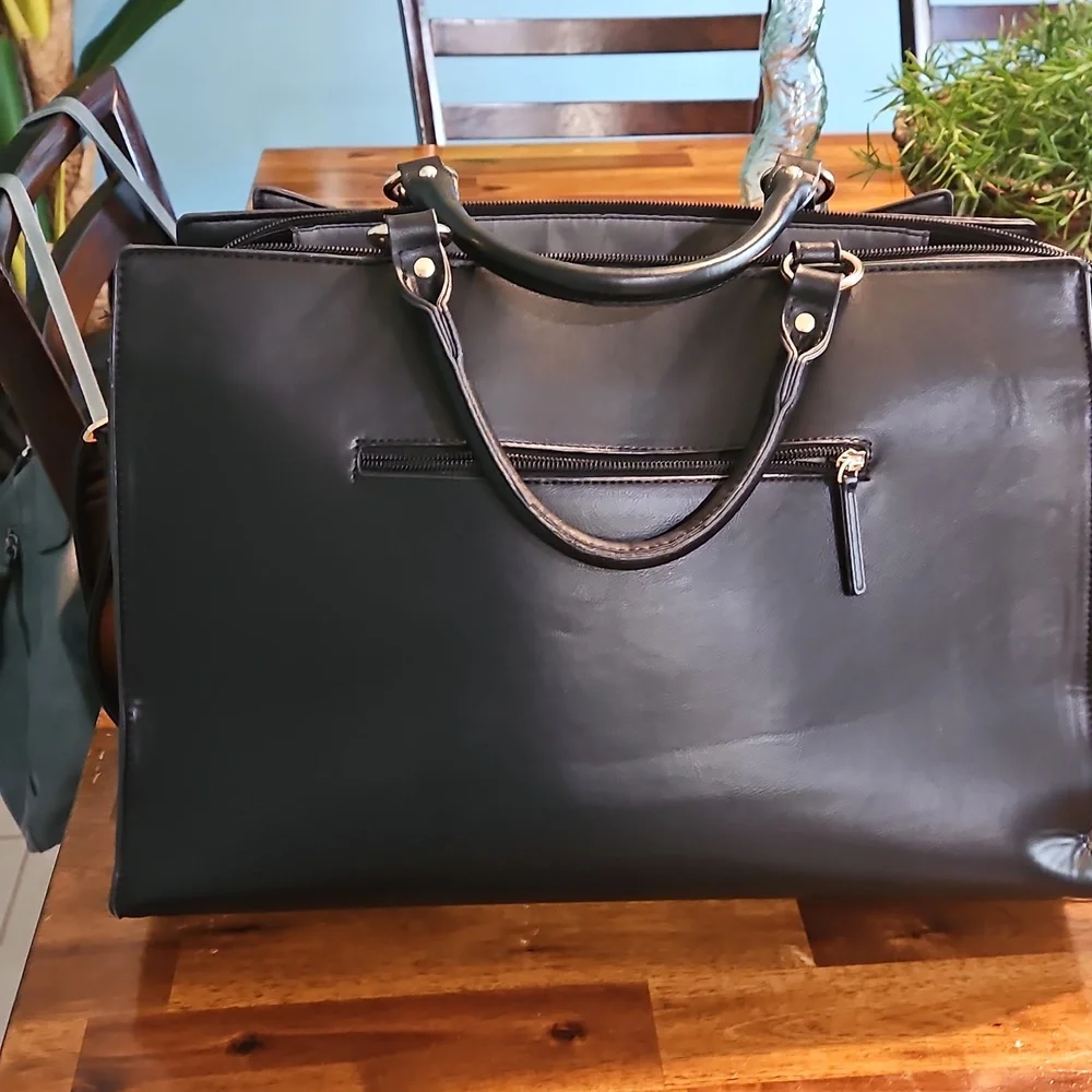 Miss Nine Women's Tote Bag with Gold Accent